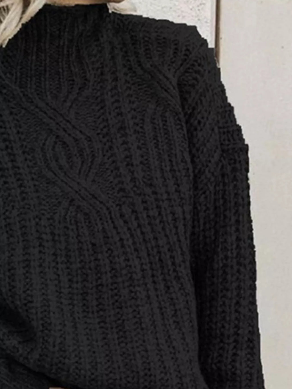 Turtleneck Long Sleeve Sweater (2)