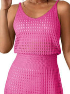 Crochet Sleeveless Knit Cover Up Dress (19)