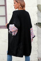 Fringe Sleeve Dropped Shoulder Cardigan (11)