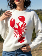 Lobster Graphic Crew Neck Sweater (4)