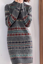 Striped Midi Sweater Dress photo 1