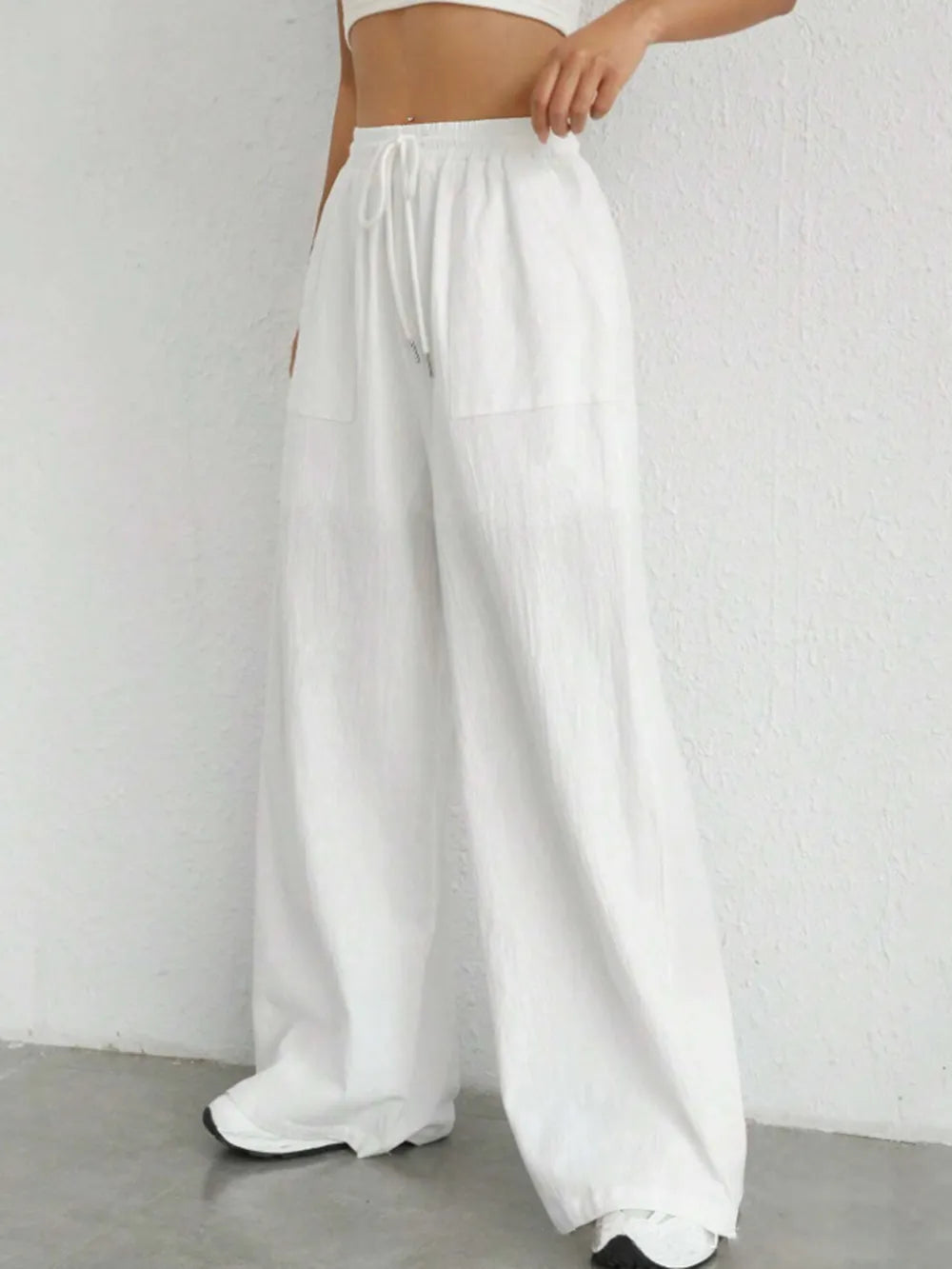 Drawstring Wide Leg Pants (5)