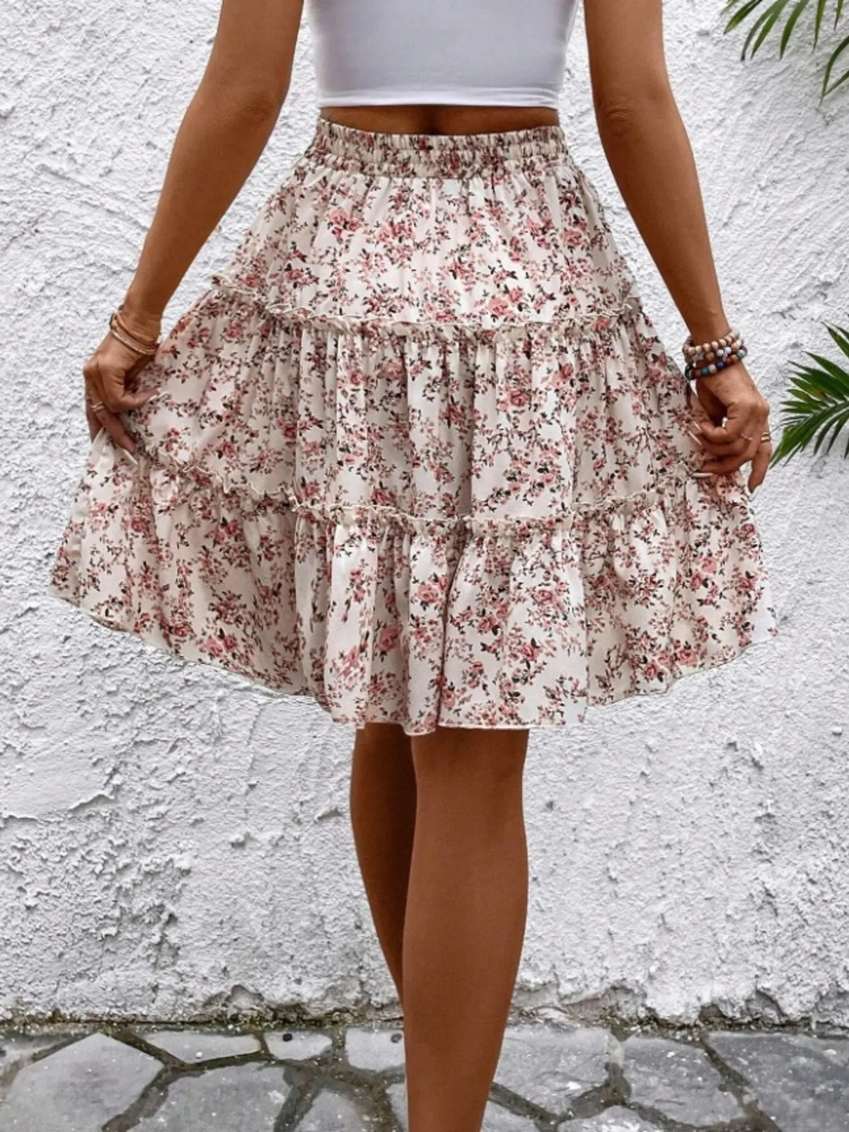 Floral Print Midi Skirt (23)