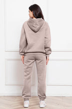 Drop Shoulder Long Sleeve Hoodie Pants Set (33)