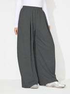 Elastic Waist Wide Leg Pants Pockets (11)