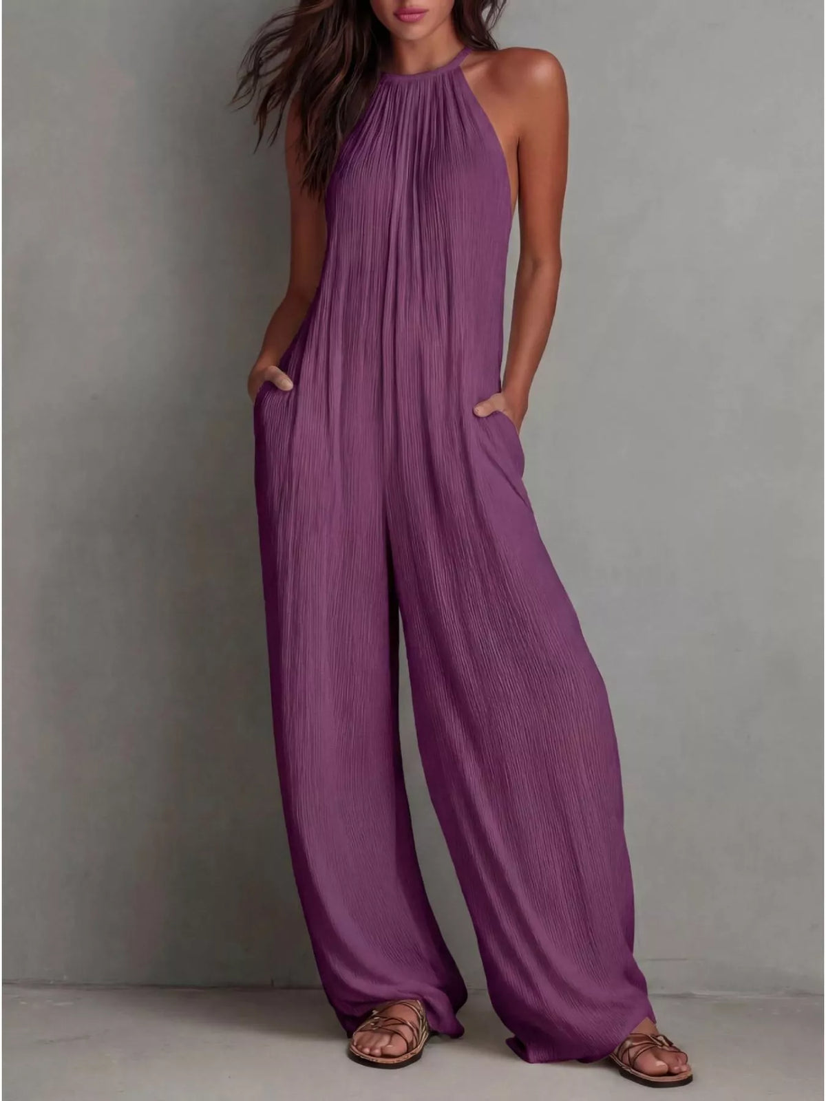 Sleeveless Wide-leg Jumpsuit (6)