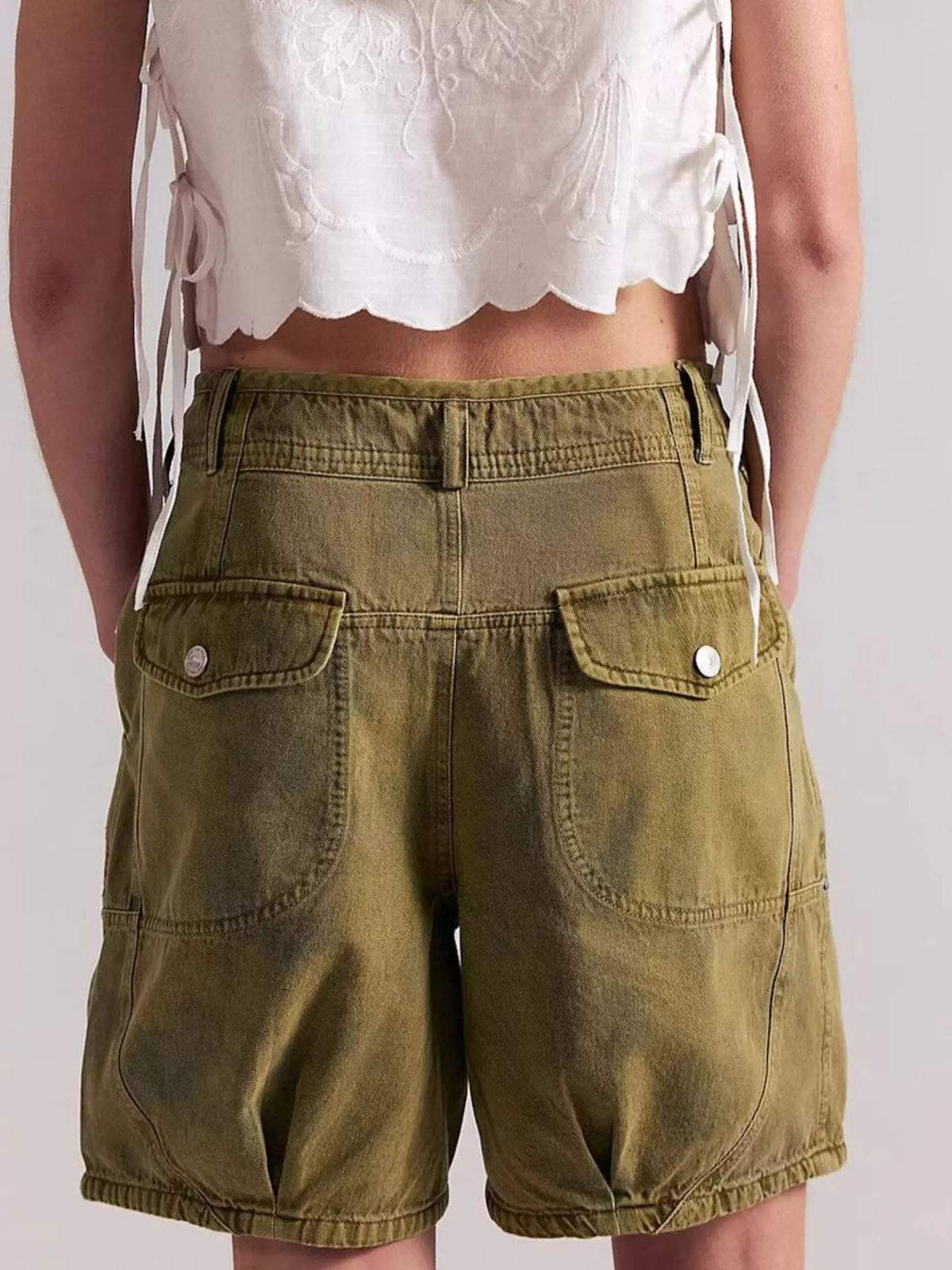 High-waisted Denim Shorts (9)
