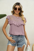 Spliced Lace Ruffled Blouse (3)
