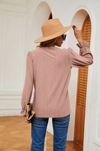 V-neck Flounce Sleeve Blouse (18)