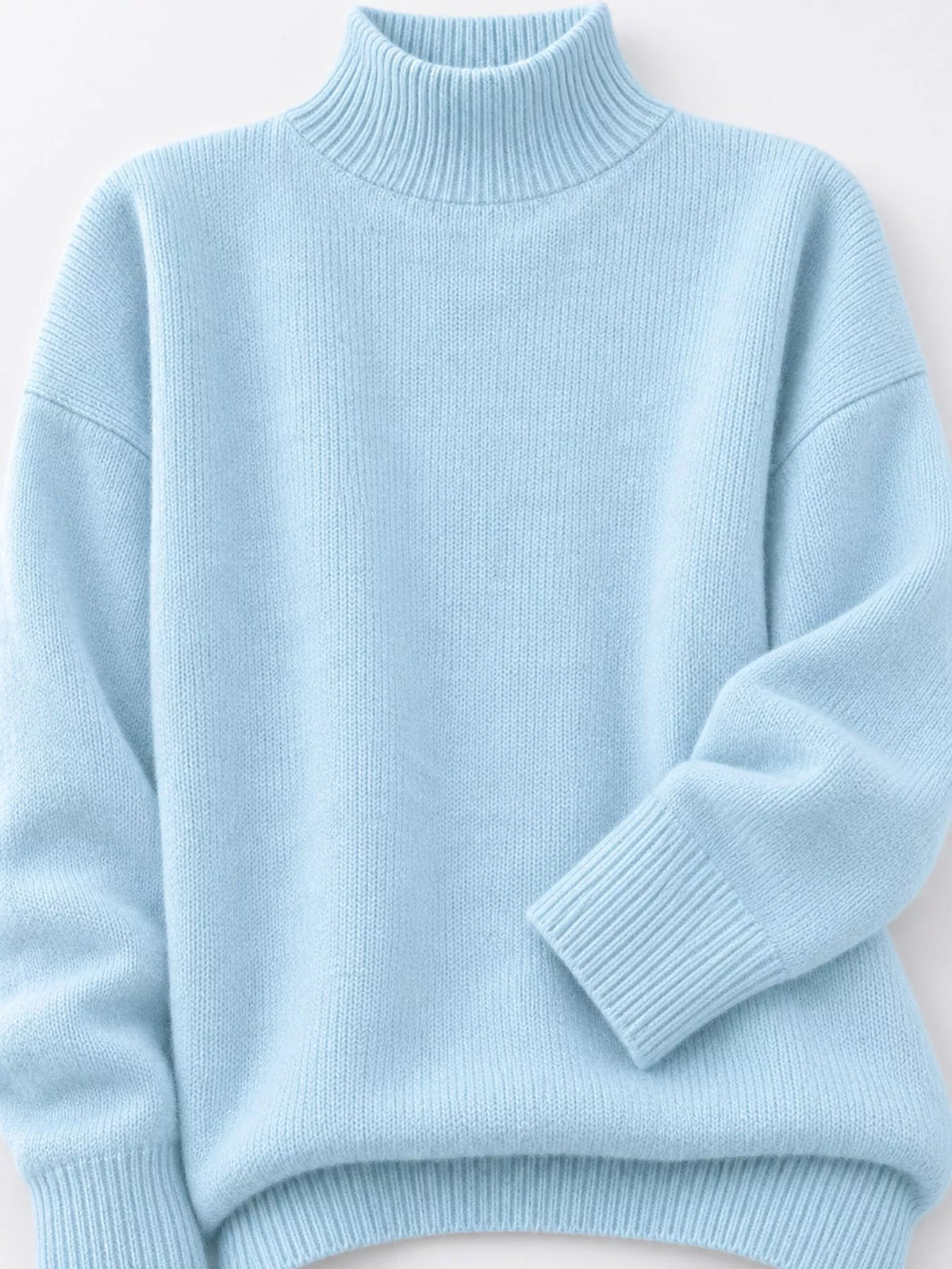 Turtleneck Dropped Shoulder Sweater (59)