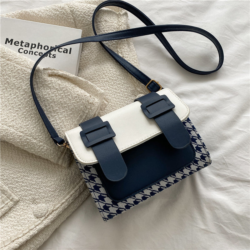 Plaid One-shoulder Messenger Bag variant CJNS139091202BY