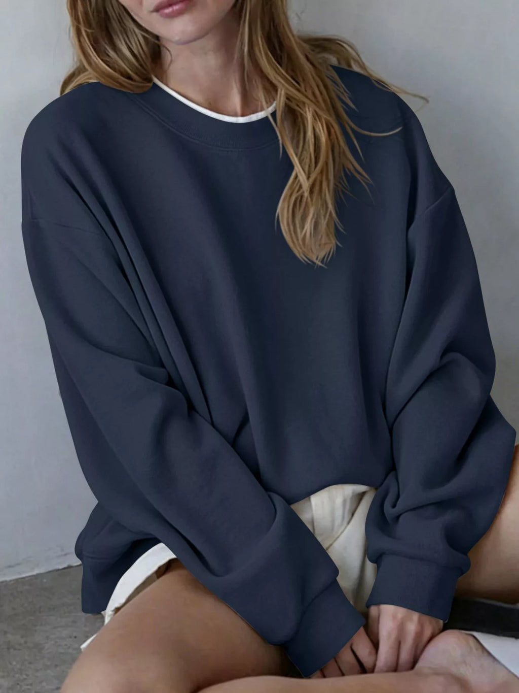 Oversized Crew Neck Sweatshirt (19)