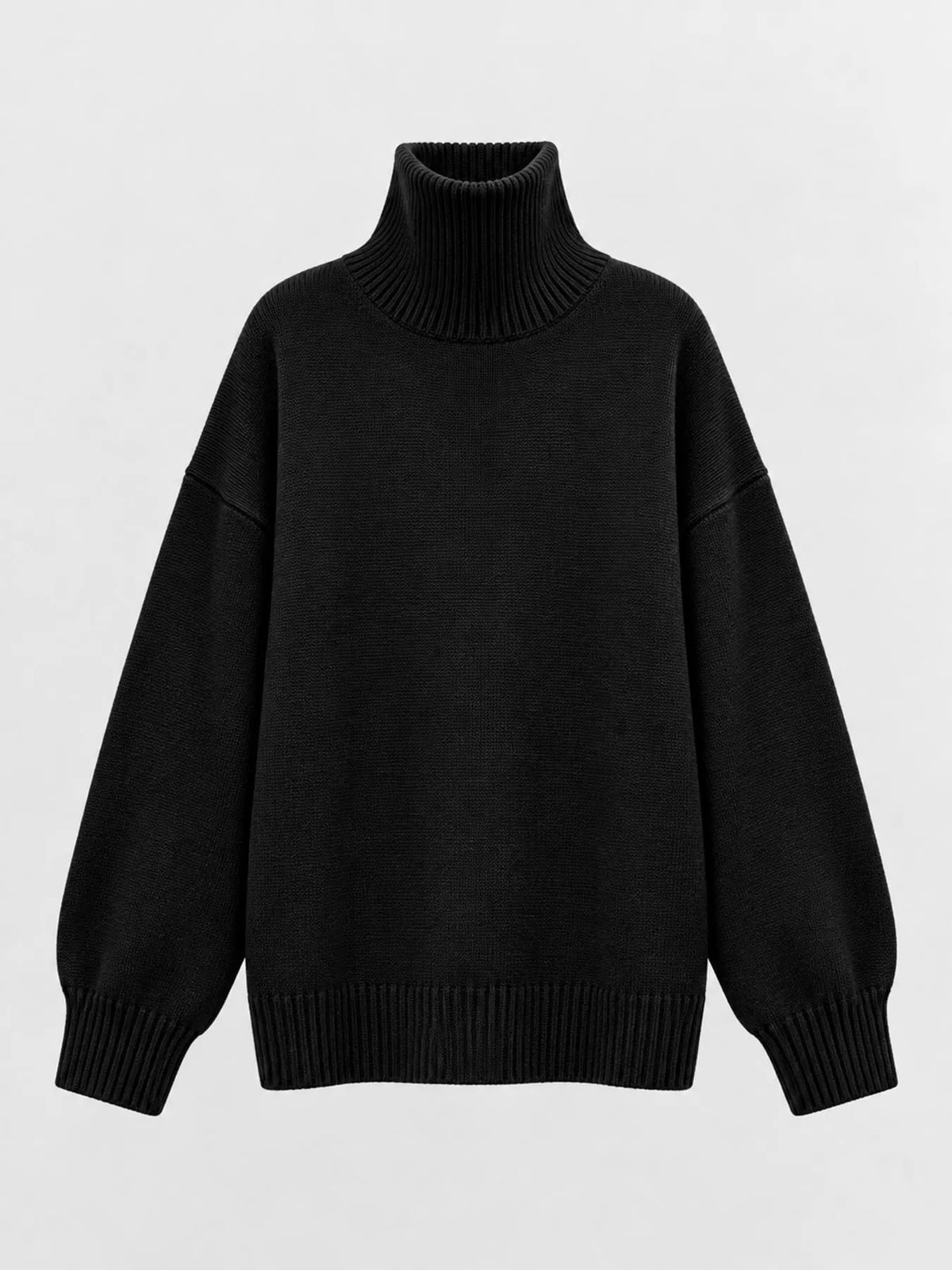 Oversized Turtleneck Wool Sweater (39)