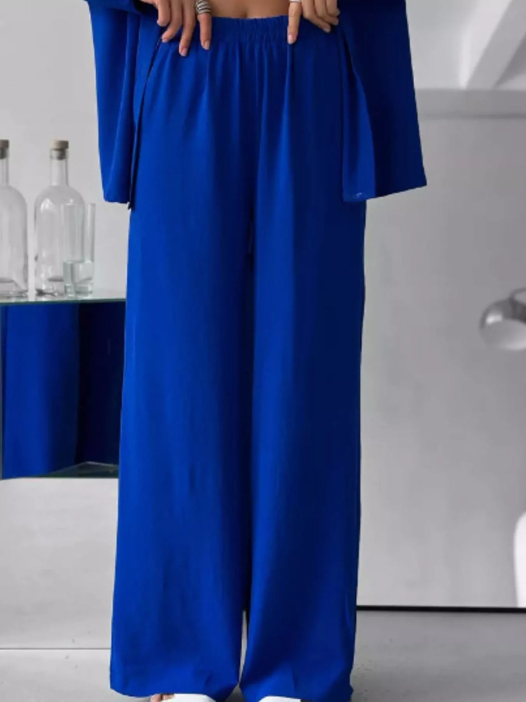 Button Up Long Sleeve Shirt Pants Set (12)