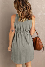 Sleeveless Button Down Mini Magic Dress (22)