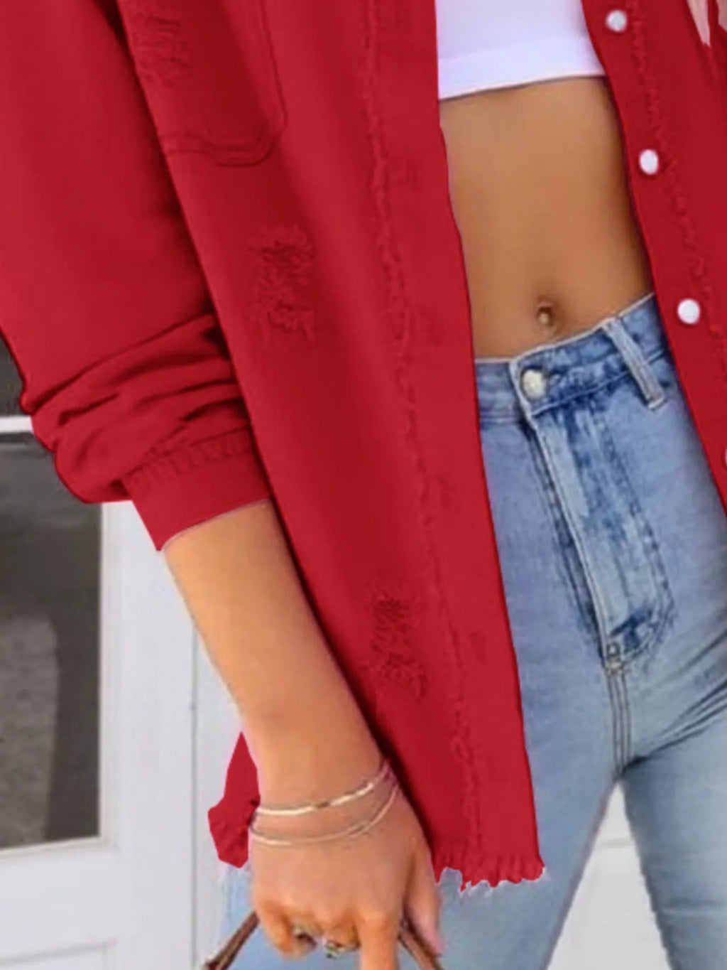 Distressed Denim Jacket Frayed Edges (33)
