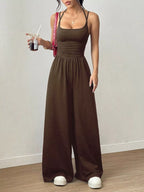 Spaghetti Strap Wide-leg Jumpsuit