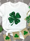 Lucky Clover Round Neck T-shirt