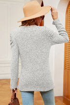 Round Neck Puff Sleeve T-shirt (12)