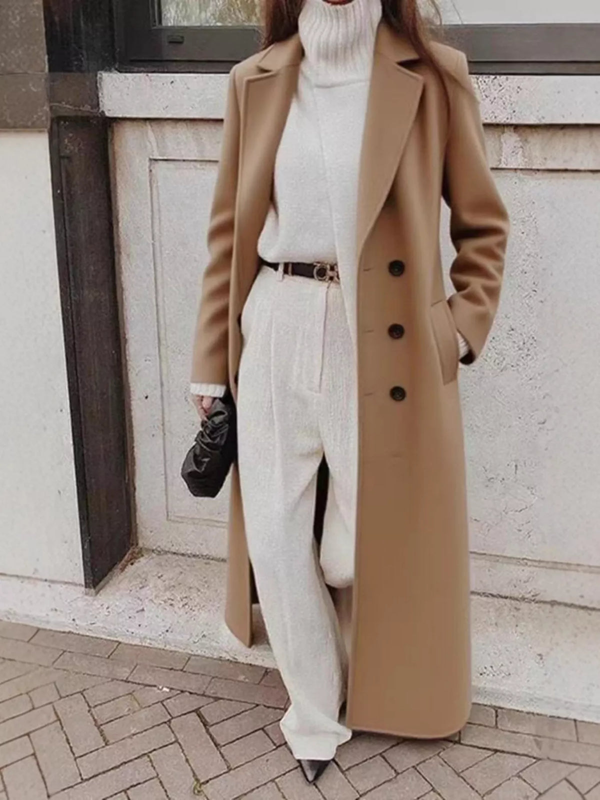 Double-breasted Longline Overcoat (3)