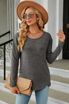 Round Neck Long Sleeve T-shirt (30)