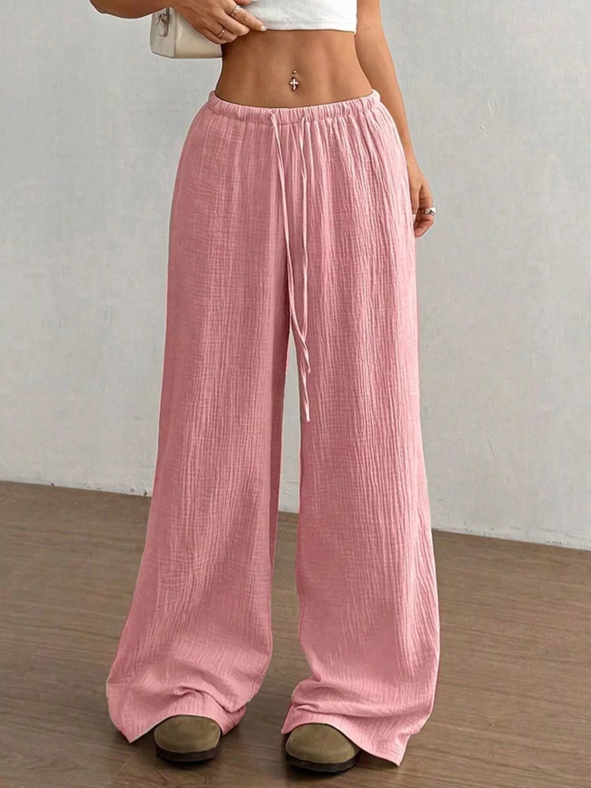 Wide-leg Drawstring Pants (17)