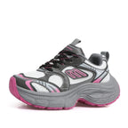 Letter Lace-up Round Toe Athletic Shoes (7)