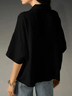 Collared Neck Half Sleeve Blouse (17)