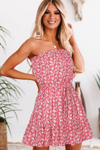 Ditsy Floral Strapless Mini Dress (6)