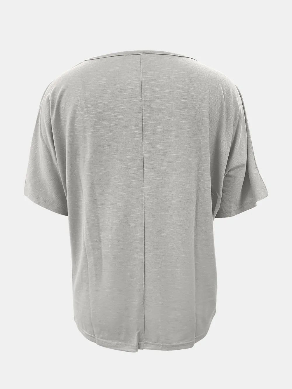 Full Size Scoop Neck Short Sleeve T-shirt (3)