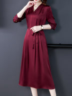 Heavy Silk Long-sleeved Dress Spring photo 2
