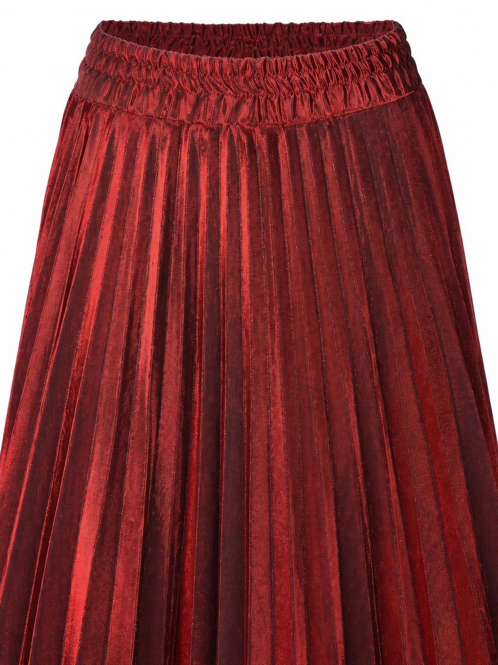 High-waisted Pleated Maxi Skirt (20)