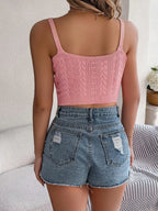 Cable-knit Short Cami (18)