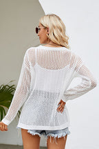 Lace-up Slit Knit Top (2)