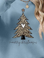 Christmas Tree Graphic Long Sleeve Sweatshirt (3)