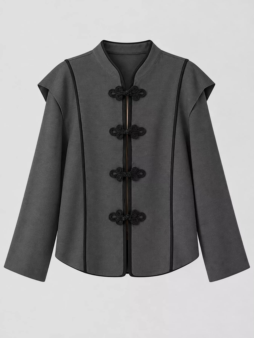 Chinese-style Mandarin Collar Blouse (25)