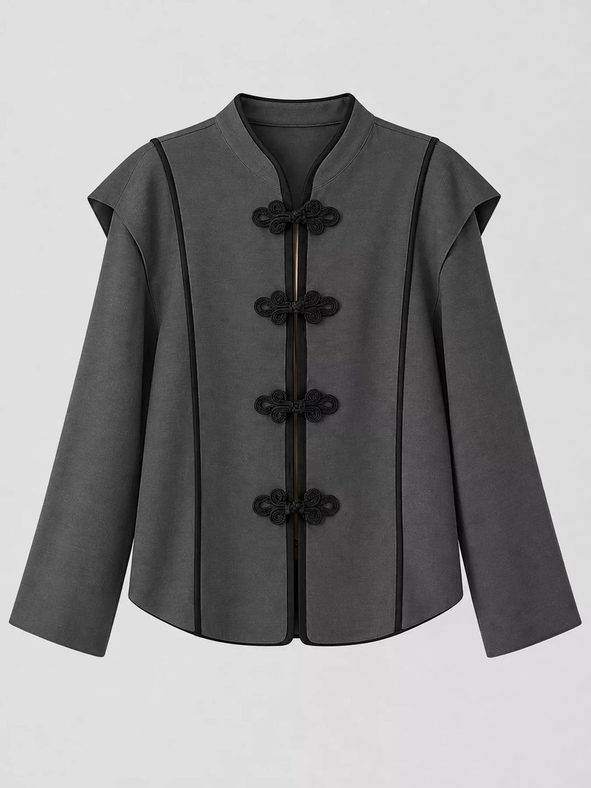 Chinese-style Mandarin Collar Blouse (25)
