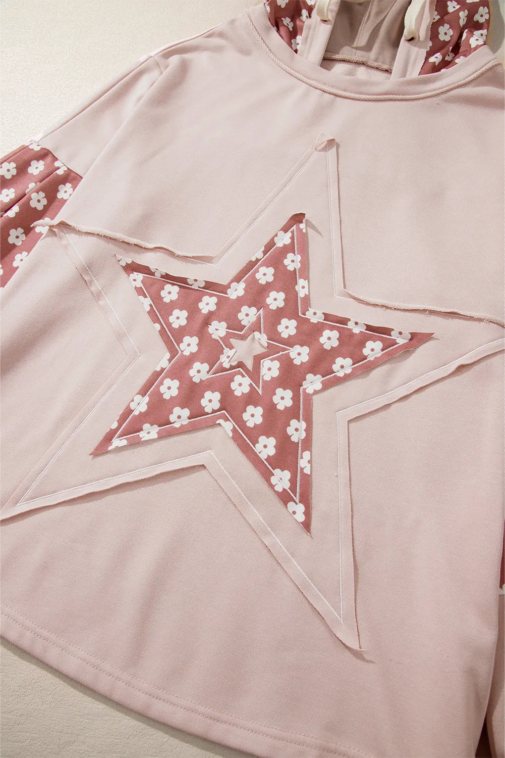 Drawstring Star Long Sleeve Hoodie (8)