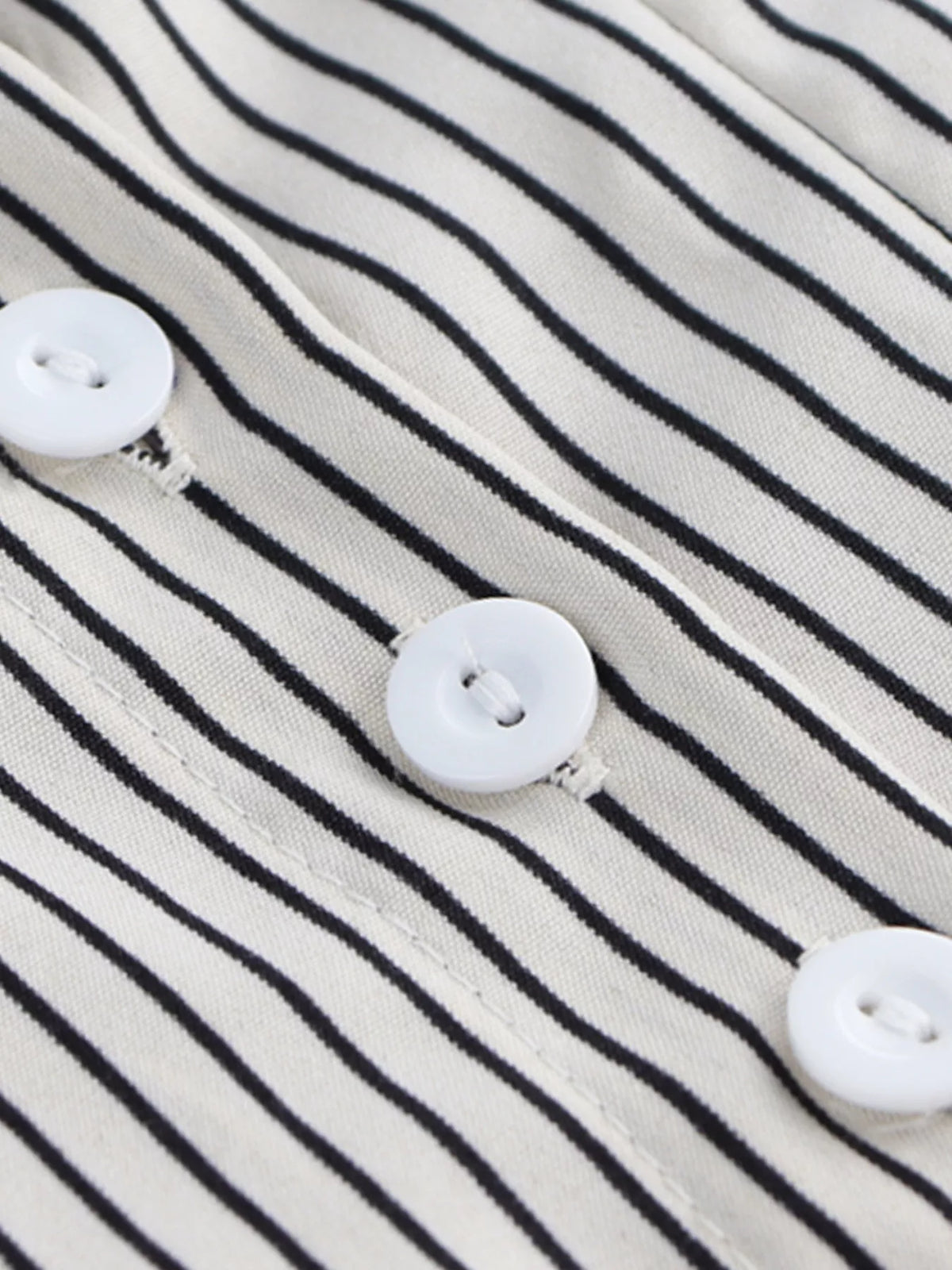 Striped Cinched Waist Shirt (6)