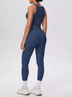 Scoop Neck Tank High-waisted Leggings Active Set (3)