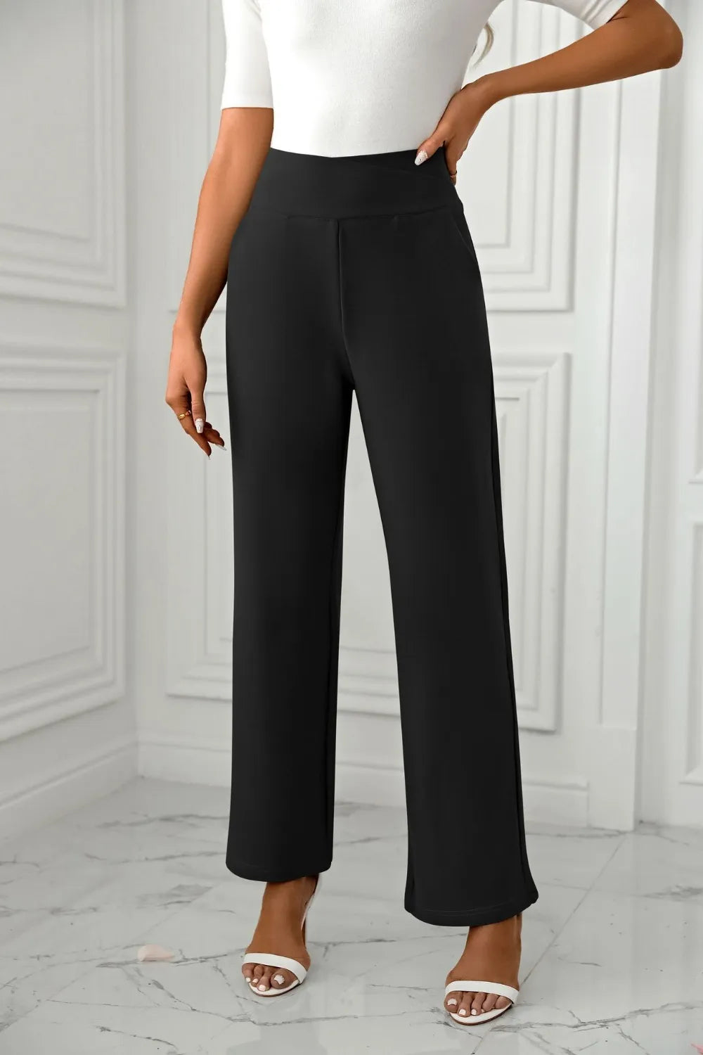 High Waist Straight Leg Pants (5)