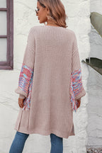 Fringe Sleeve Dropped Shoulder Cardigan (7)