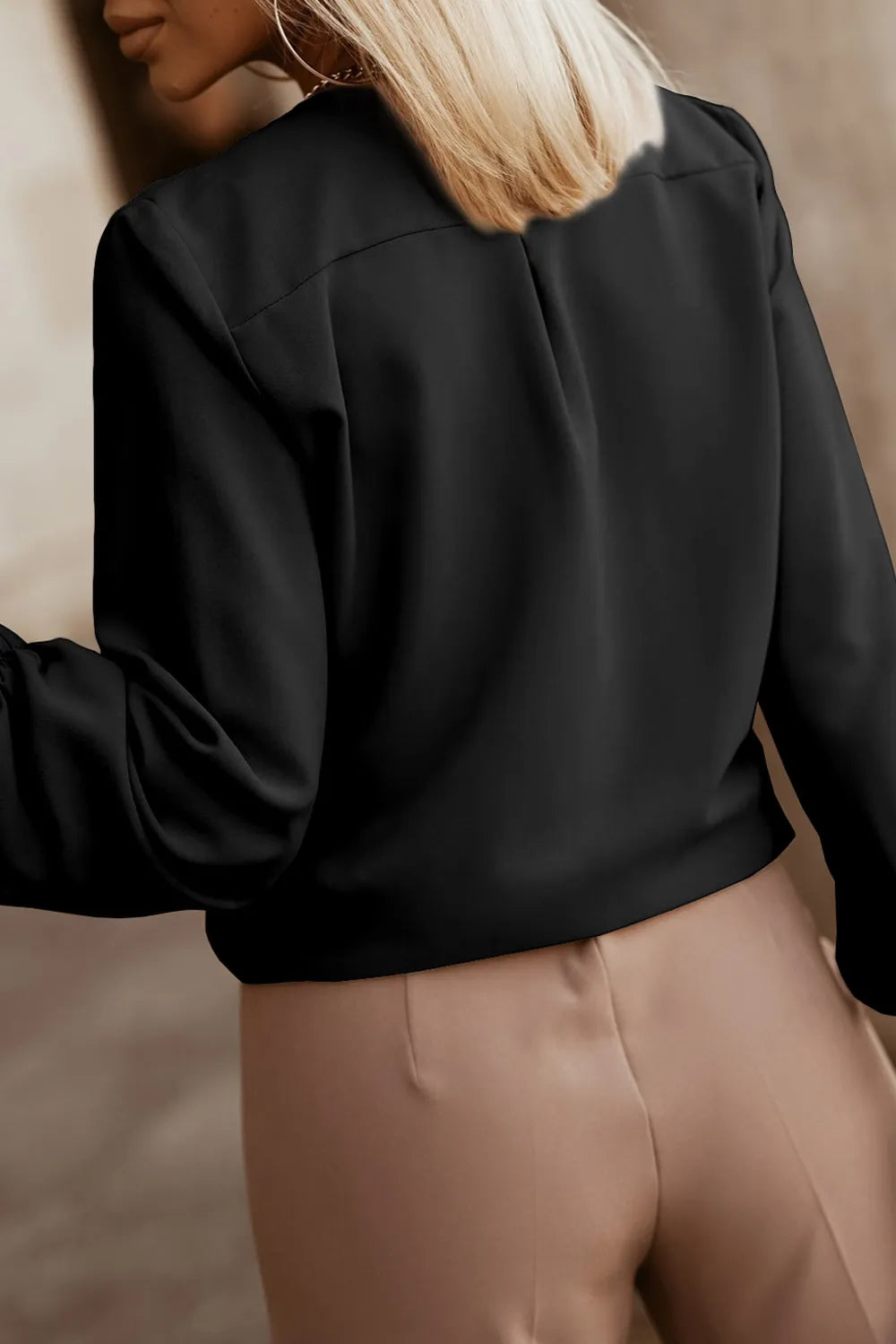 Button Up Round Neck Long Sleeve Shirt (2)