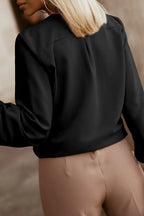 Button Up Round Neck Long Sleeve Shirt (2)