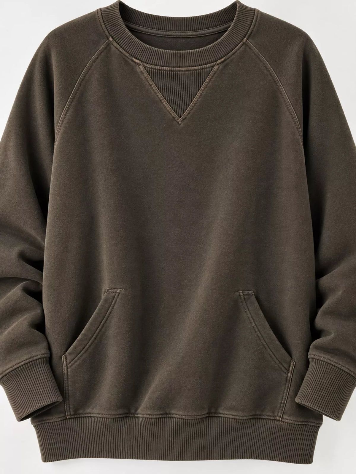 Crew Neck Raglan Sleeve Sweatshirt (38)