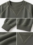 Crew Neck Raglan Sleeve Sweatshirt (10)