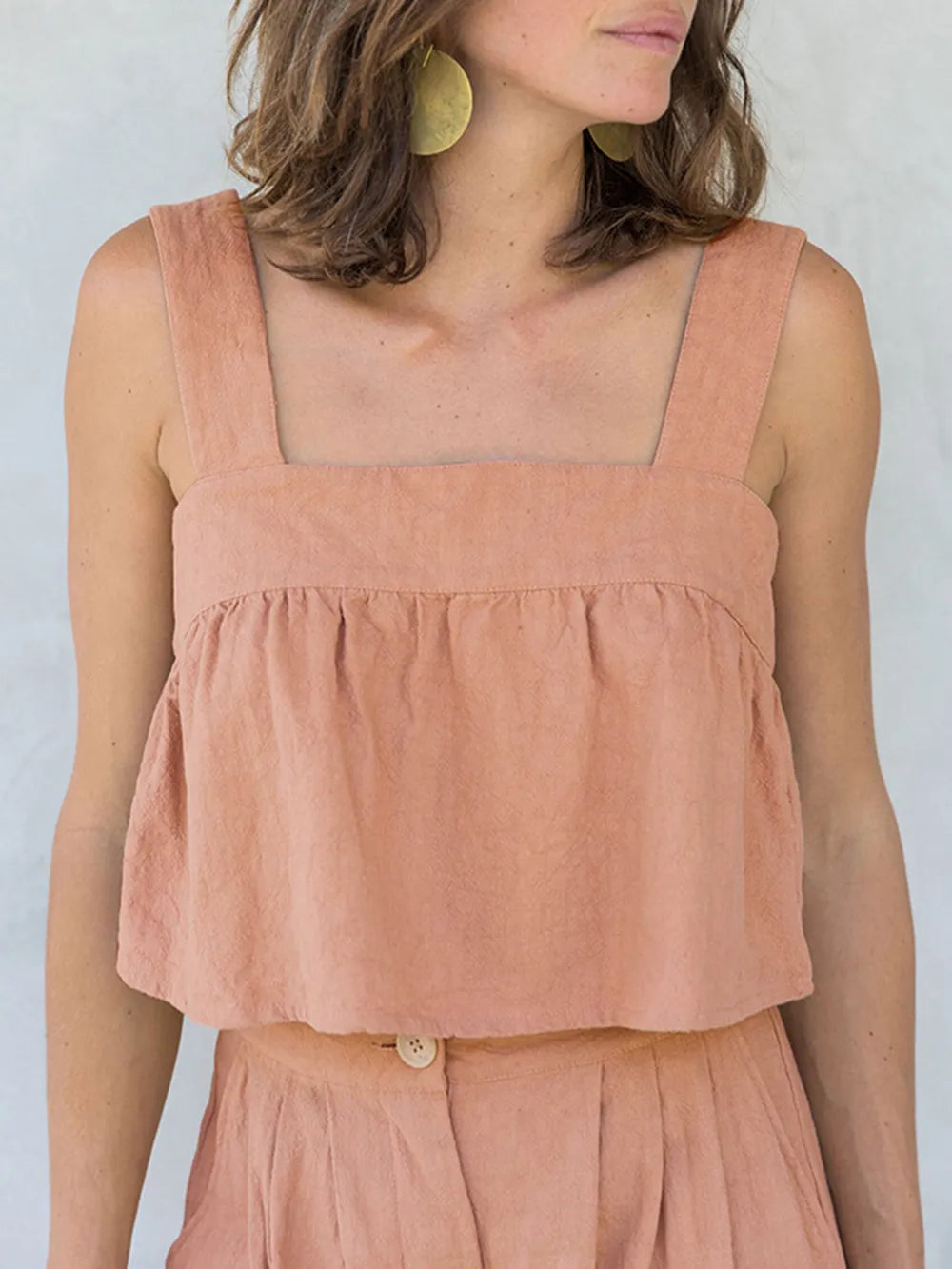 Square Neck Wide Strap Top Pants Set (12)
