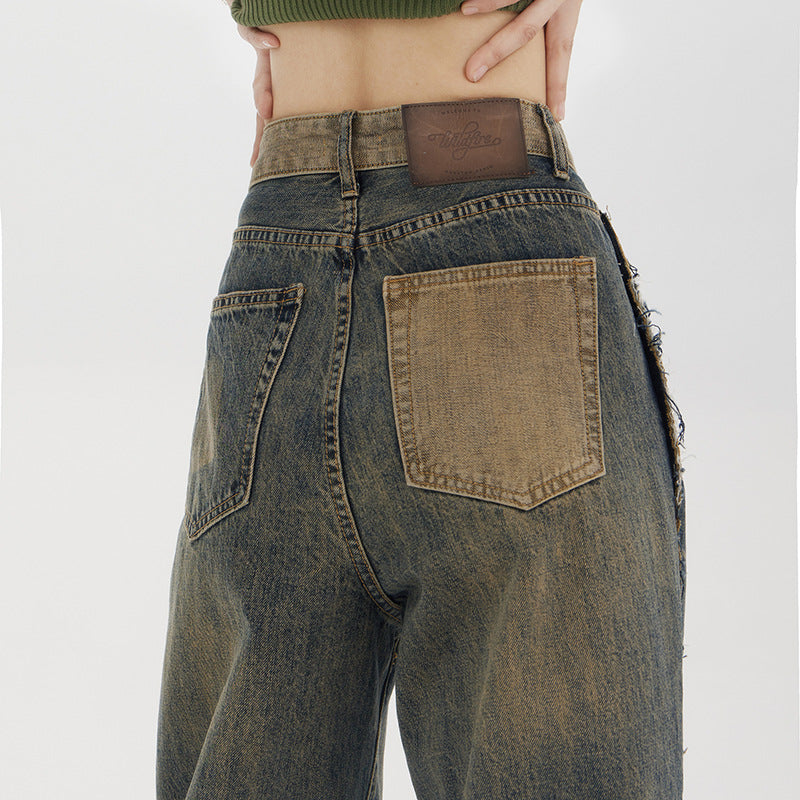 High-waisted Straight Baggy Jeans photo 1
