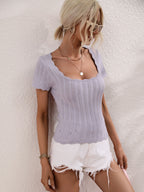 Scalloped Hem Square Neck Knit Top (16)