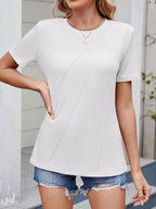 Round Neck Short Sleeve T-shirt (3)